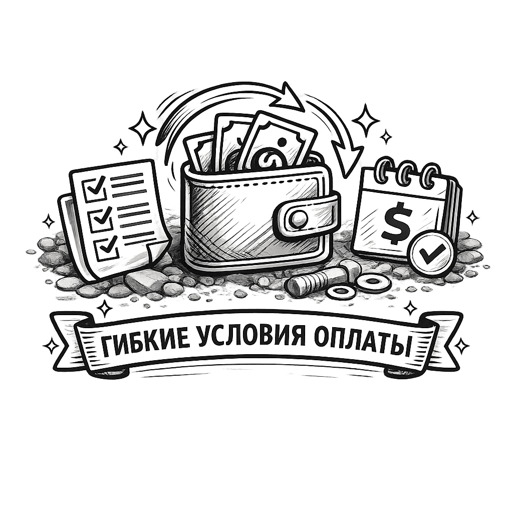 Гибкие условия оплаты